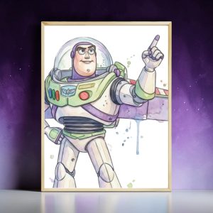 A4 Disney Toy Story Buzz Light Year Nursery Wall Art (PRINT ONLY)